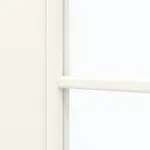 Detailansicht des Lichtausschnitts von GARANT Doppelflügeltür inkl. Zarge 0105-60 Pearl White CPL mit Lichtausschnitt LA-DIN Sprosse SP10