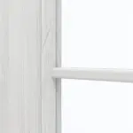 Detailansicht des Lichtausschnitts von GARANT Doppelflügeltür inkl. Zarge Authentic Grigio CPL mit Lichtausschnitt LA-DIN Sprosse SP10