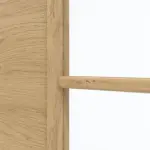 Detailansicht des Lichtausschnitts von GARANT Doppelflügeltür inkl. Zarge Quer Authentic Asteiche CPL mit Lichtausschnitt LA-DIN Sprosse SP10