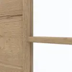 Detailansicht des Lichtausschnitts von GARANT Doppelflügeltür inkl. Zarge Quer Authentic Risseiche GCK08 mit Lichtausschnitt LA-DIN Sprosse SP10