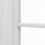 Detailansicht des Lichtausschnitts von GARANT Doppelflügeltür inkl. Zarge Authentic Grigio GCK08 mit Lichtausschnitt LA-DIN Sprosse SP2