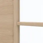 Detailansicht des Lichtausschnitts von GARANT Doppelflügeltür inkl. Zarge Quer Authentic Achat CPL mit Lichtausschnitt LA-DIN Sprosse SP2