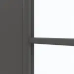 Detailansicht des Lichtausschnitts von GARANT Doppelflügeltür inkl. Zarge 10622-60 Ebony CPL mit Lichtausschnitt LA-DIN Sprosse SP4