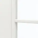 Detailansicht des Lichtausschnitts von GARANT Doppelflügeltür inkl. Zarge Authentic Bianco CPL mit Lichtausschnitt LA-DIN Sprosse SP4