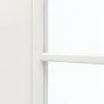 Detailansicht des Lichtausschnitts von GARANT Doppelflügeltür inkl. Zarge Quer Authentic Bianco CPL mit Lichtausschnitt LA-DIN Sprosse SP4