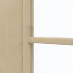 Detailansicht des Lichtausschnitts von GARANT Doppelflügeltür inkl. Zarge Natura Ahorn CPL mit Lichtausschnitt LA-DIN Sprosse SP4