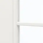 Detailansicht des Lichtausschnitts von GARANT Doppelflügeltür inkl. Zarge Weißlack 9016 mit Lichtausschnitt LA-DIN Sprosse SP4