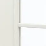 Detailansicht des Lichtausschnitts von GARANT Doppelflügeltür inkl. Zarge Weiß Struktur Premium CPL mit Lichtausschnitt LA-DIN Sprosse SP4