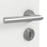 Detailansicht der Oberfläche von GARANT Doppelflügeltür inkl. Zarge Matt Weißlack 9016 G-TEC mit Lichtausschnitt LA-10