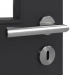 Detailansicht der Oberfläche von GARANT Doppelflügeltür inkl. Zarge Matt RAL 9005 G-TEC mit Lichtausschnitt LA-11