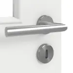 Detailansicht der Oberfläche von GARANT Doppelflügeltür inkl. Zarge Matt Weißlack 9016 G-TEC mit Lichtausschnitt LA-11