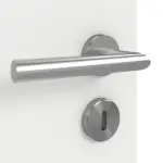 Detailansicht der Oberfläche von GARANT Doppelflügeltür inkl. Zarge Matt Weißlack 9016 G-TEC mit Lichtausschnitt LA-13