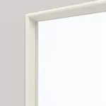 Detailansicht des Lichtausschnitts von GARANT Doppelflügeltür inkl. Zarge U12188SD Lichtgrau GHK08 mit Lichtausschnitt LA-2