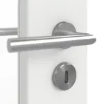 Detailansicht der Oberfläche von GARANT Doppelflügeltür inkl. Zarge Matt Weißlack 9016 G-TEC mit Lichtausschnitt LA-2