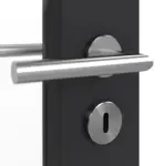 Detailansicht der Oberfläche von GARANT Doppelflügeltür inkl. Zarge Matt RAL 9005 G-TEC mit Lichtausschnitt LA-3