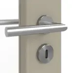 Detailansicht der Oberfläche von GARANT Doppelflügeltür inkl. Zarge Matt Seidengrau 7044 G-TEC mit Lichtausschnitt LA-3