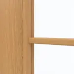 Detailansicht des Lichtausschnitts von GARANT Doppelflügeltür inkl. Zarge Eiche Premium CPL mit Lichtausschnitt LA-4 bandseitig Sprosse SP10