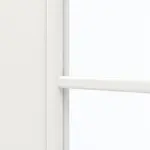 Detailansicht des Lichtausschnitts von GARANT Doppelflügeltür inkl. Zarge Weißlack 9016 mit Lichtausschnitt LA-4 mittig Sprosse SP10