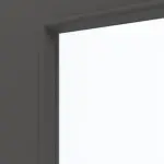 Detailansicht des Lichtausschnitts von GARANT Doppelflügeltür inkl. Zarge 10622-60 Ebony CPL mit Lichtausschnitt LA-5 mittig