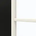 Detailansicht des Lichtausschnitts von GARANT Doppelflügeltür inkl. Zarge 0901-60 Black Resopal mit Lichtausschnitt LA-6 Sprosse SP0