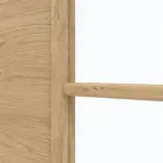 Detailansicht des Lichtausschnitts von GARANT Doppelflügeltür inkl. Zarge Quer Authentic Asteiche CPL mit Lichtausschnitt LA-6 Sprosse SP0