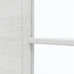 Detailansicht des Lichtausschnitts von GARANT Doppelflügeltür inkl. Zarge Quer Authentic Grigio GCK08 mit Lichtausschnitt LA-6 Sprosse SP0