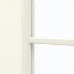 Detailansicht des Lichtausschnitts von GARANT Doppelflügeltür inkl. Zarge W980ST15 Platinweiß GHK08 mit Lichtausschnitt LA-6 Sprosse SP0