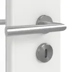 Detailansicht der Oberfläche von GARANT Doppelflügeltür inkl. Zarge Matt Weißlack 9016 G-TEC mit Lichtausschnitt LA-6