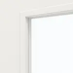 Detailansicht des Lichtausschnitts von Doppelflügeltür 3.6 Lackweiß RAL 9016 inkl. Zarge - Classen