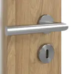 Detailansicht der Oberfläche von CLASSEN Doppelflügeltür 4.10 Hickory Eiche CPL mit Lichtausschnitt inkl. Zarge