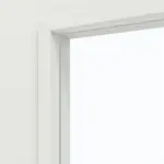 Detailansicht des Lichtausschnitts von Doppelflügeltür 4.11 Weiß RAL 9003 CPL inkl. Zarge - Classen