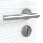 Detailansicht der Oberfläche von CLASSEN Doppelflügeltür Weiß Struktur CPL 4.13 mit Zarge