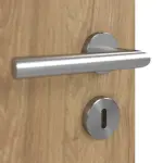 Detailansicht der Oberfläche von CLASSEN Doppelflügeltür 4.5 Hickory Eiche CPL mit Lichtausschnitt inkl. Zarge