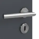 Detailansicht der Oberfläche von CLASSEN Doppelflügeltür Graphit CPL 4.8 mit Zarge