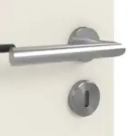 Detailansicht der Oberfläche von CLASSEN Doppelflügeltür 6.8 Weiß RAL 9010 CPL inkl. Zarge