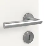 Detailansicht der Oberfläche von LEBO Doppelflügeltür Weiß 9016 Lebolit-CPL mit Zarge