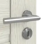 Detailansicht der Oberfläche von CLASSEN Doppelflügeltür Greco M2 Eiche Grau 3D Look mit Lichtausschnitt inkl. Zarge