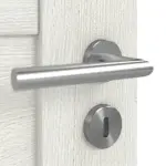 Detailansicht der Oberfläche von CLASSEN Doppelflügeltür Havana M2 Norwegische Esche CPL mit Lichtausschnitt inkl. Zarge