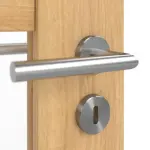 Detailansicht der Oberfläche von CLASSEN Doppelflügeltür Havana M6 Eiche geölt 3D Look mit Lichtausschnitt inkl. Zarge