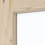 Detailansicht des Lichtausschnitts von Typ 6002-01-LA Kiefer Massivholz Doppelflügeltür inkl. Zarge - Radex