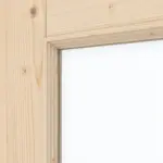 Detailansicht des Lichtausschnitts von Typ 6002-04-LA2 Fichte Massivholz Doppelflügeltür inkl. Zarge - Radex