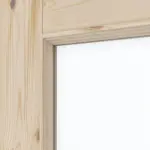 Detailansicht des Lichtausschnitts von Typ 6002-04-LA2 Kiefer Massivholz Doppelflügeltür inkl. Zarge - Radex