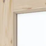 Detailansicht des Lichtausschnitts von Typ 6002-04-SP6 Kiefer Massivholz Doppelflügeltür inkl. Zarge - Radex