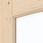 Detailansicht des Lichtausschnitts von Typ 6002-SP10-B Fichte Massivholz Doppelflügeltür inkl. Zarge - Radex
