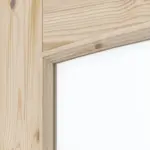 Detailansicht des Lichtausschnitts von Typ 6002-SP10-B Kiefer Massivholz Doppelflügeltür inkl. Zarge - Radex