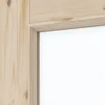 Detailansicht des Lichtausschnitts von Typ 6002-LA Kiefer Massivholz Doppelflügeltür inkl. Zarge - Radex