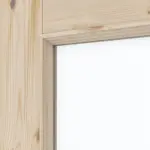 Detailansicht des Lichtausschnitts von Typ 6002-LA SPR 62 Kiefer Massivholz Doppelflügeltür inkl. Zarge - Radex