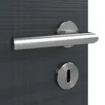 Detailansicht der Oberfläche von LEBO Doppelflügeltür Cotton Like Anthrazit ähnl. RAL 7016 Versio inkl. Zarge