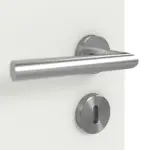 Detailansicht der Oberfläche von CLASSEN Doppelflügeltür Linea Premium M4 RAL 9003 Weißlack inkl. Zarge 