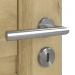 Detailansicht der Oberfläche von CLASSEN Doppelflügeltür Magnetic M2 Riviera Eiche 3D Look mit Lichtausschnitt inkl. Zarge